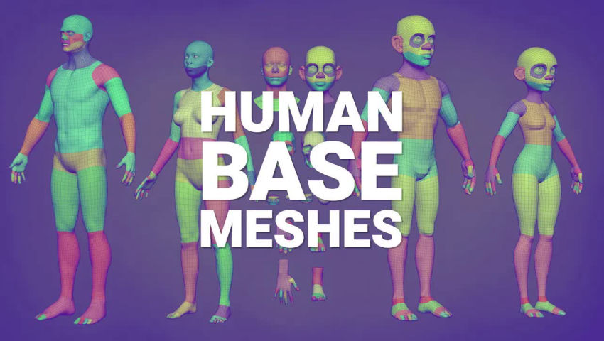 Base Meshes - Free Asset Bundle - Blender Video