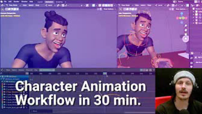 Snow - Blender Character Animation Workflow - Blender Video