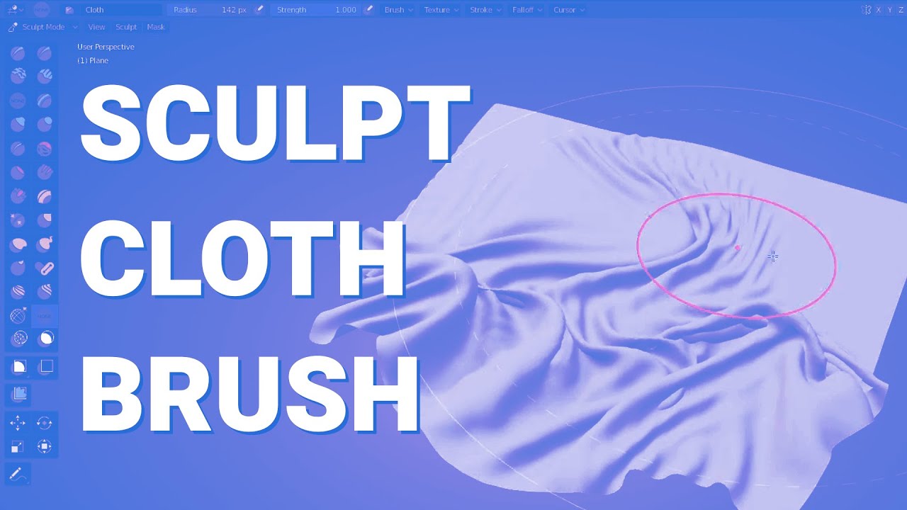 Cloth Brush Blender 2 83 Alpha Blender Video