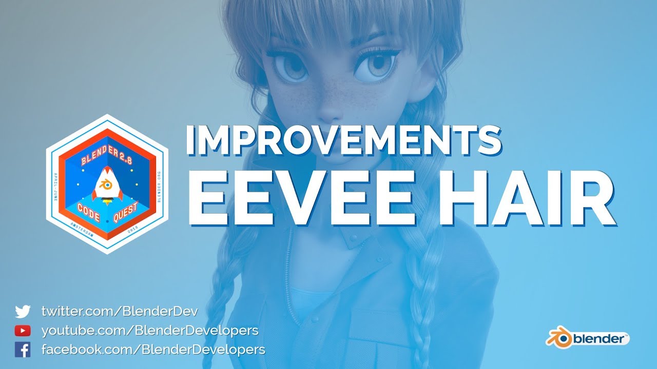 EEVEE Hair Improvements - Blender 2.8 Code Quest by Blender Developers