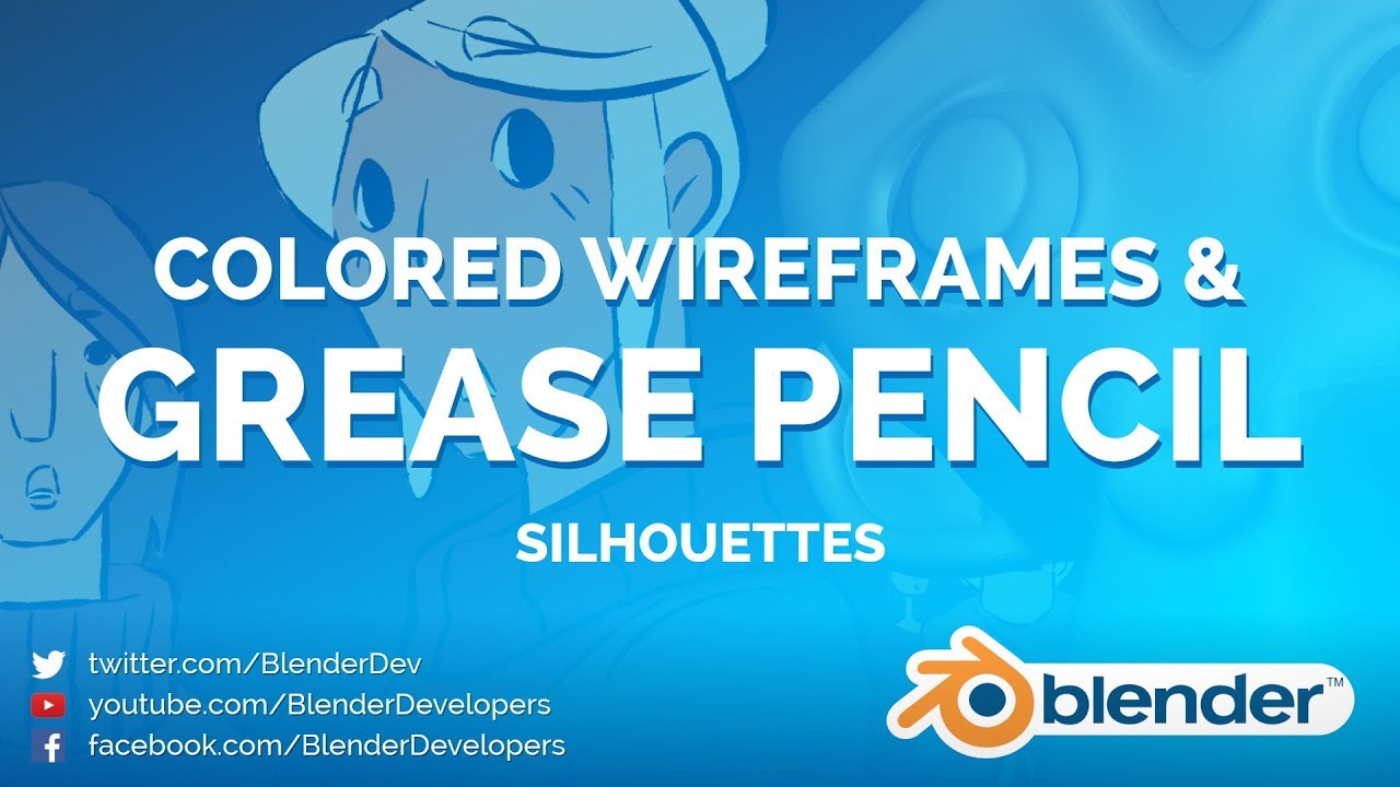 COLOR WIREFRAMES + GREASE PENCIL! - Blender 2.8 Beta by Blender Developers