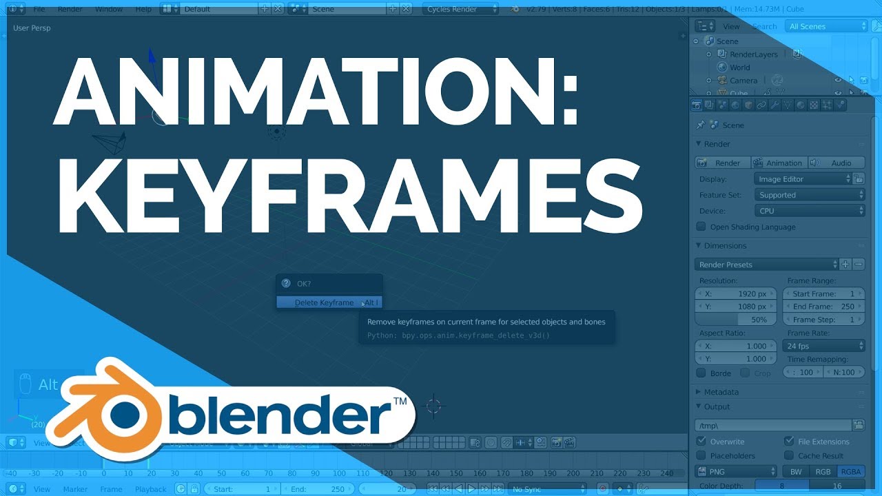 Keyframes - Blender Fundamentals by Blender Fundamentals