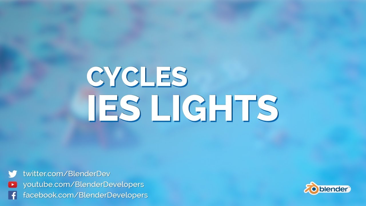 IES support in Cycles! - Blender 2.8 by Blender Developers
