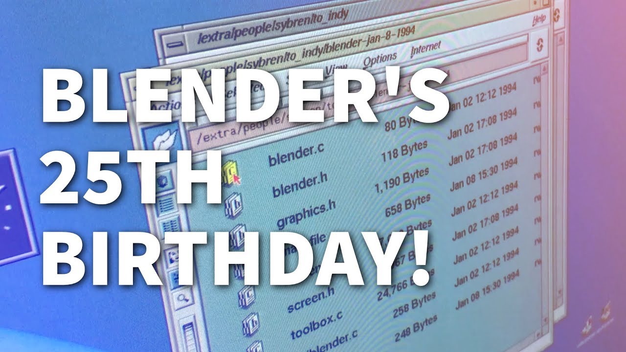 Blender's 25th Birthday! by Main Blender channel