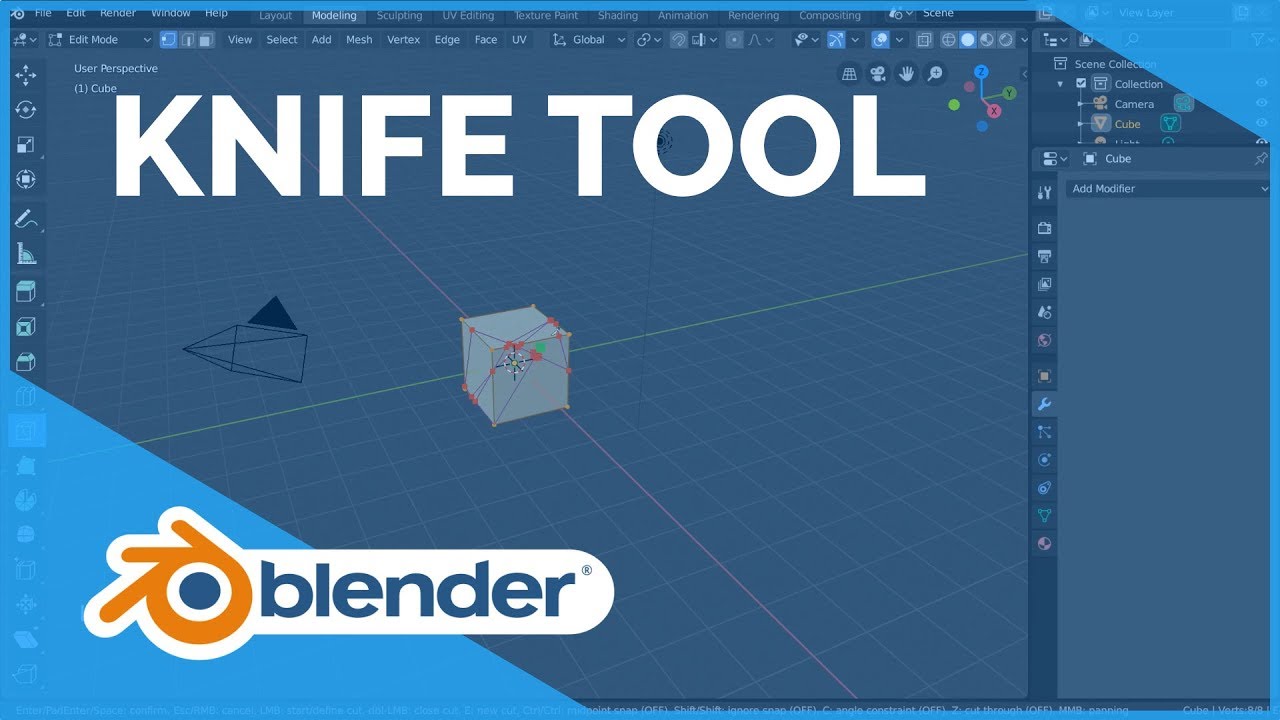 Knife Tool - Blender 2.80 Fundamentals by Blender Fundamentals
