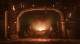 Charge - Fireplace Holiday Loop by Blender Studio