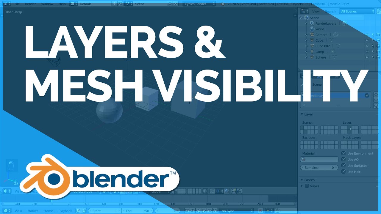 Layers & Mesh Visibility - Blender Fundamentals by Blender Fundamentals