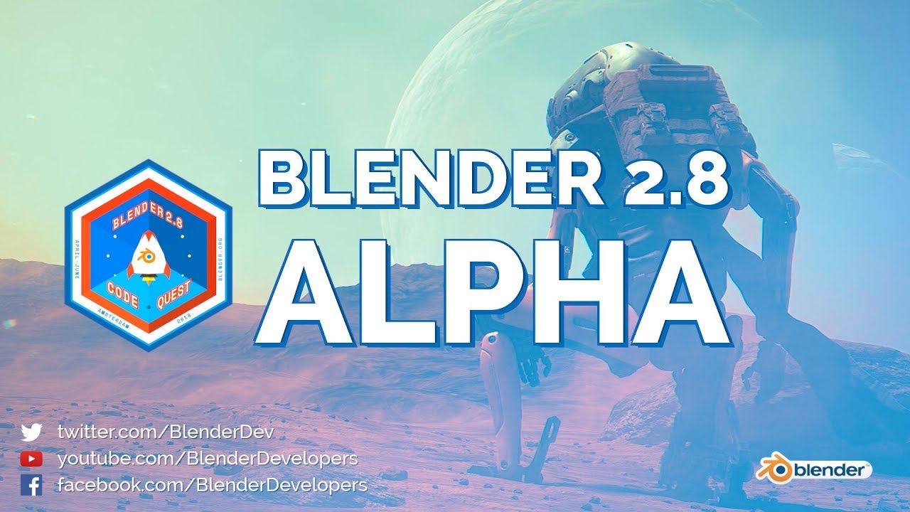 Status of Blender 2.8 ALPHA by Blender Developers