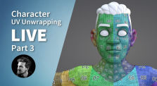 Snow - Stylized Character UV Unwrapping Live #3 by Blender Studio