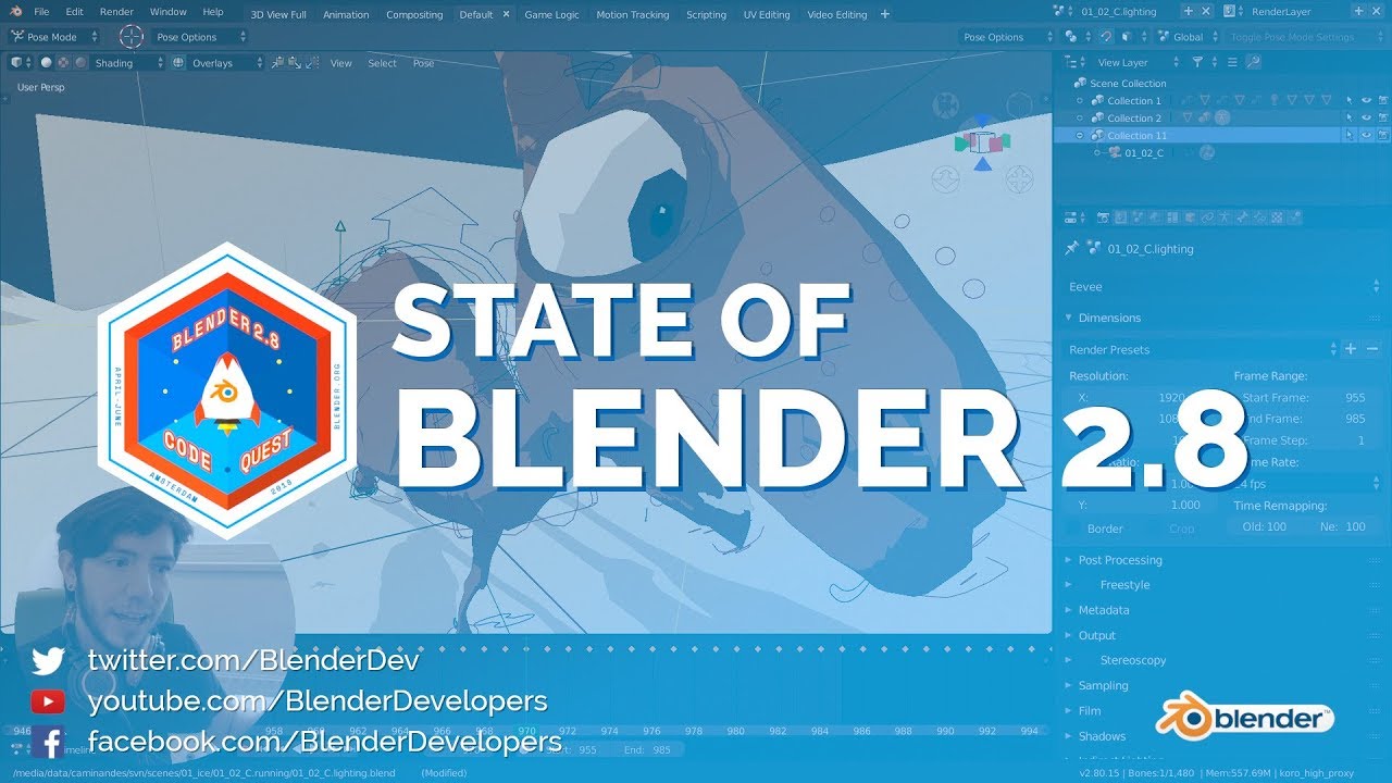 Current State of Blender 2.8 - Code Quest by Blender Developers