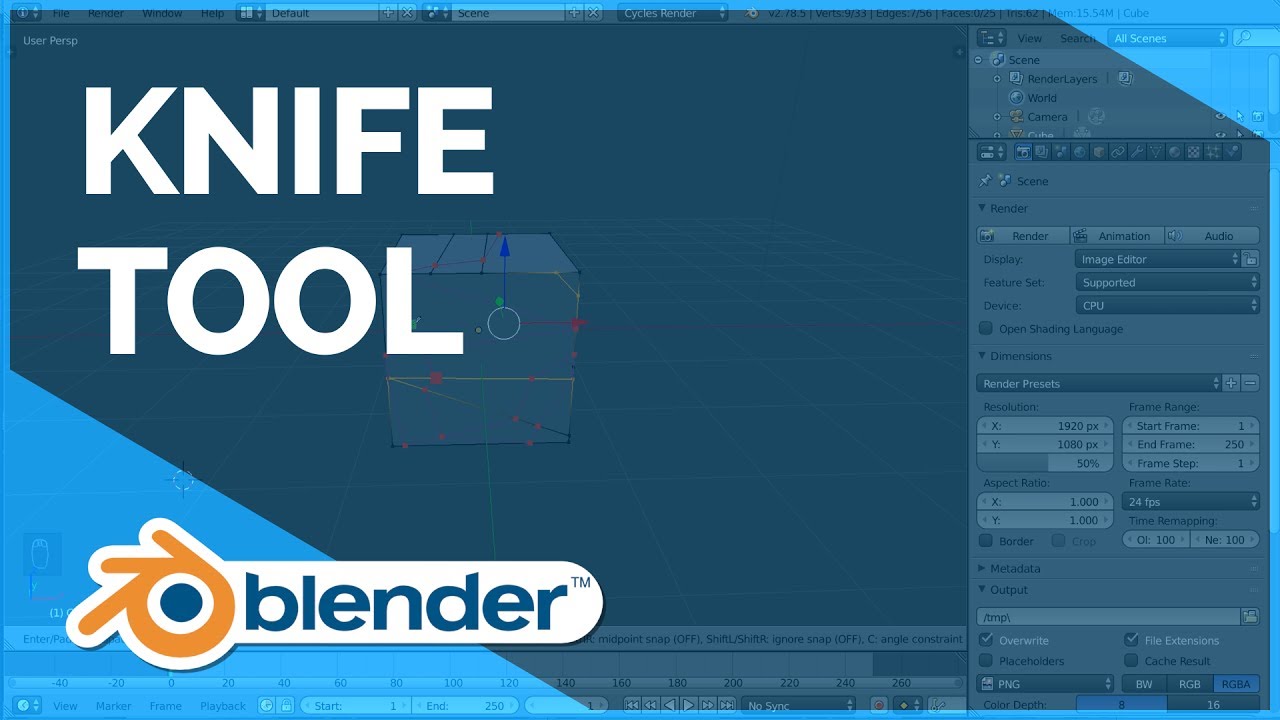 Knife Tool - Blender Fundamentals by Blender Fundamentals