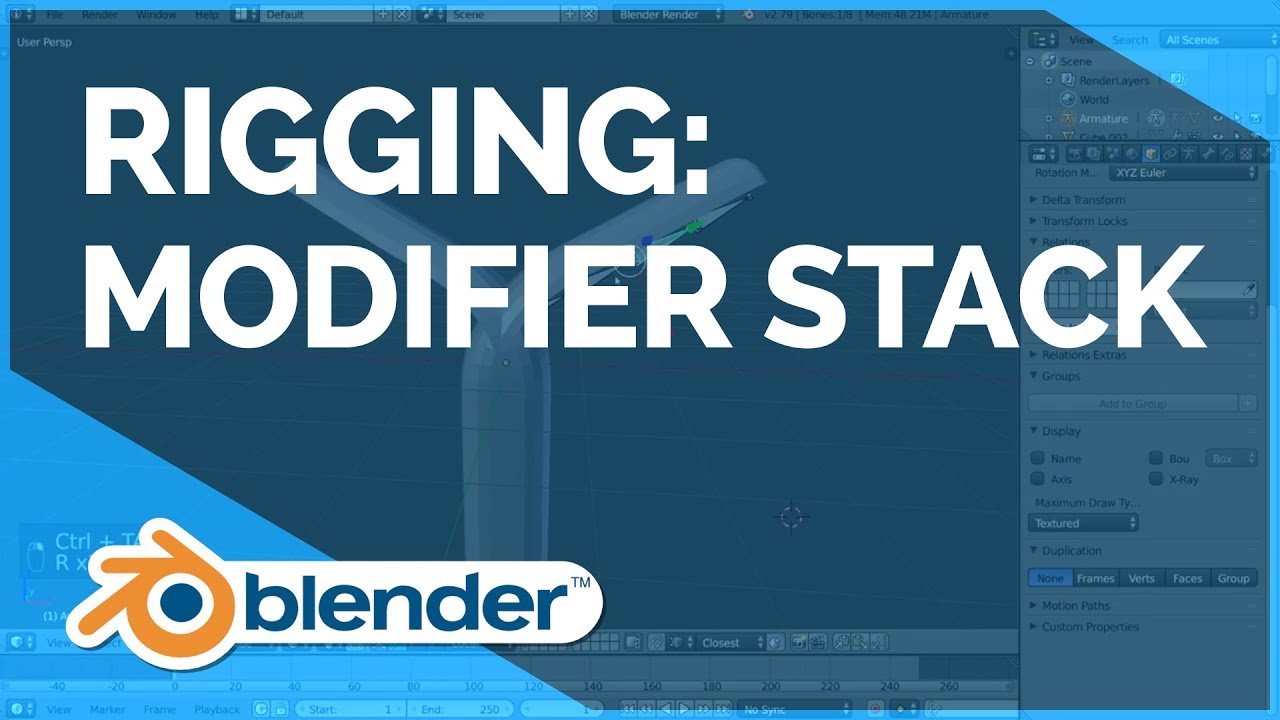 Rigging: Modifier Stack - Blender Fundamentals by Blender Fundamentals
