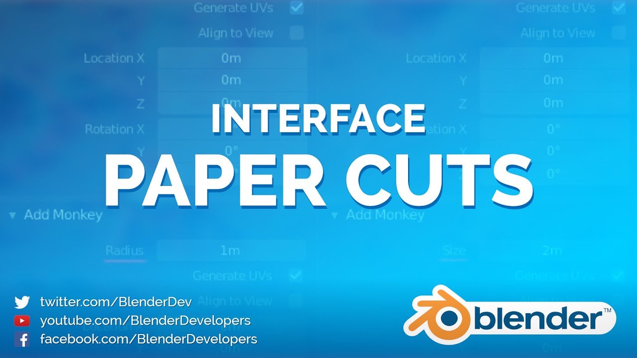 UI Paper Cuts - Contribute Yours! by Blender Developers