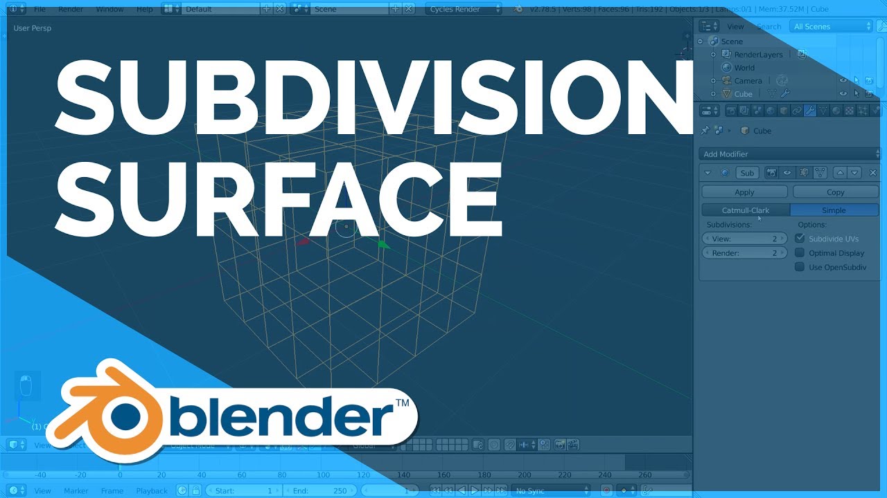 Subdivision Surface - Blender Fundamentals by Blender Fundamentals