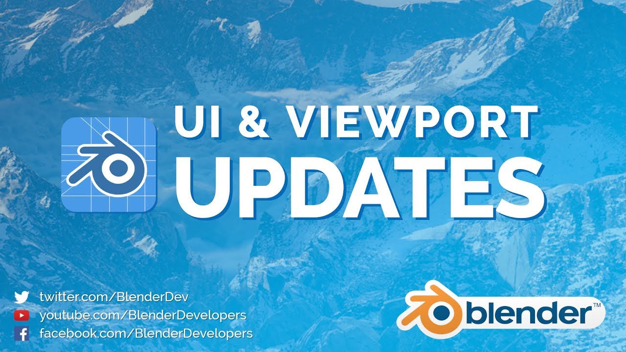 UI & Viewport Updates! - Blender 2.8 Alpha by Blender Developers