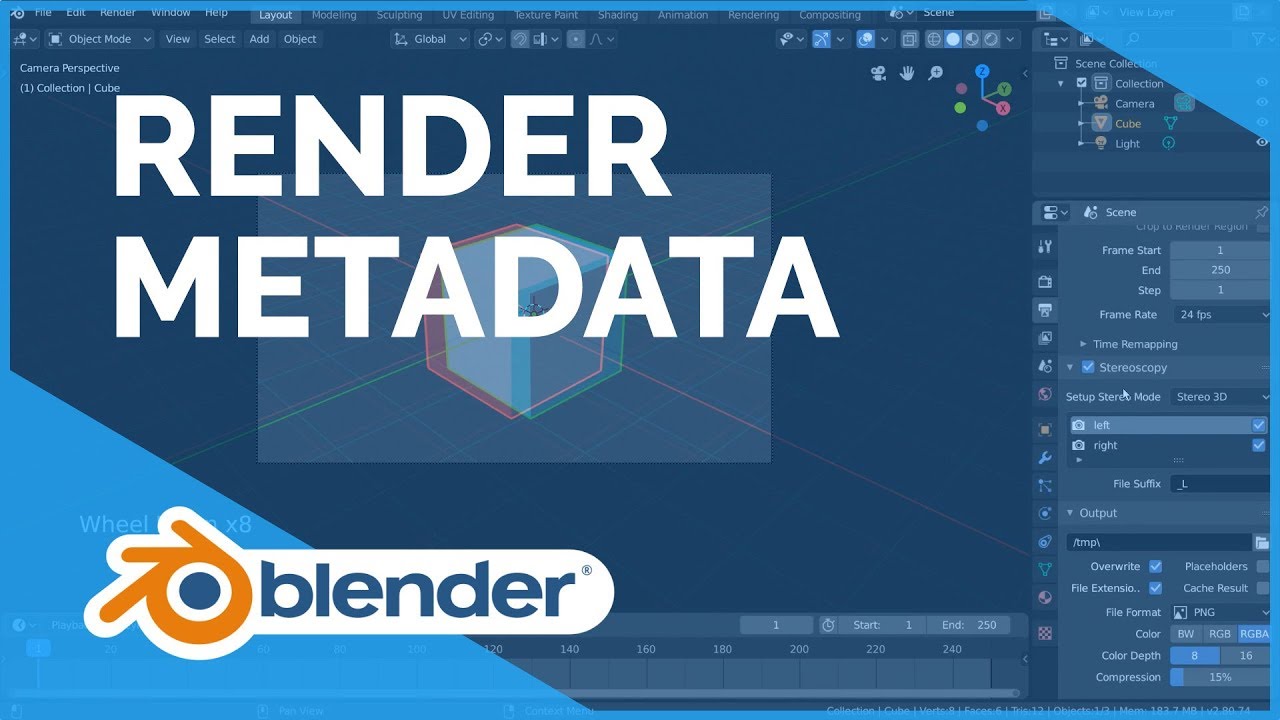 Render Dimensions & Metadata - Blender 2.80 Fundamentals by Blender Fundamentals