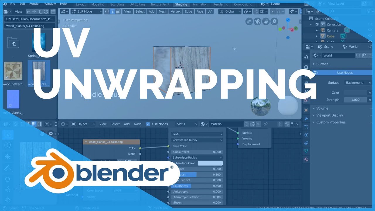 UV Unwrapping - Blender 2.80 Fundamentals by Blender Fundamentals