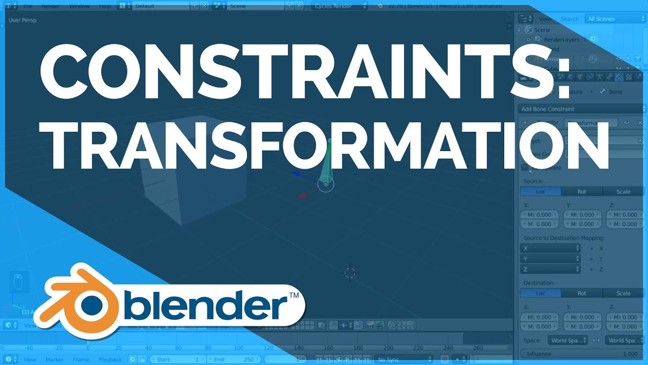 Transformation Constraint - Blender Fundamentals by Blender Fundamentals