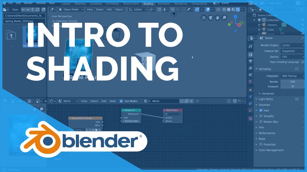Intro to Shading - Blender 2.80 Fundamentals by Blender Fundamentals