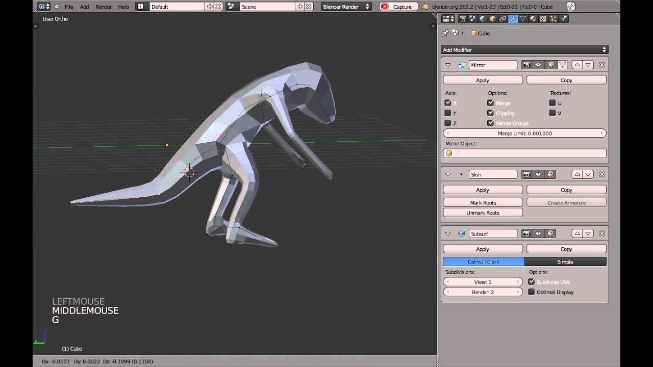 Automated armature from skin modifier by Blender Developers