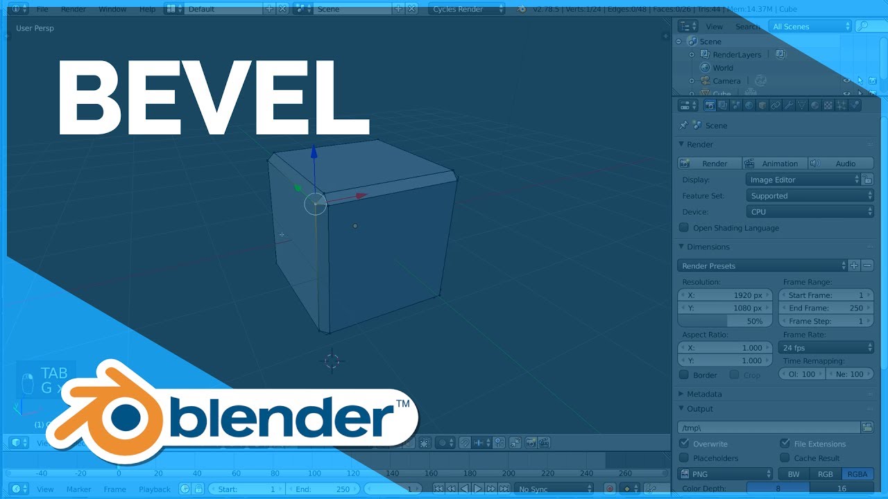 Bevel - Blender Fundamentals by Blender Fundamentals