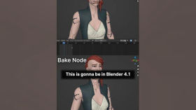 Have you tried the bake node from the Blender 4.1 release yet? #b3d #geonodes #speed #nodetree by Main Blender channel