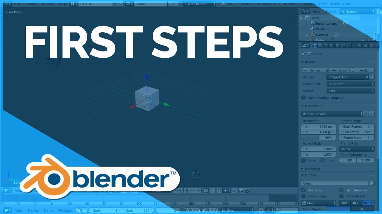 First Steps - Blender Fundamentals by Blender Fundamentals