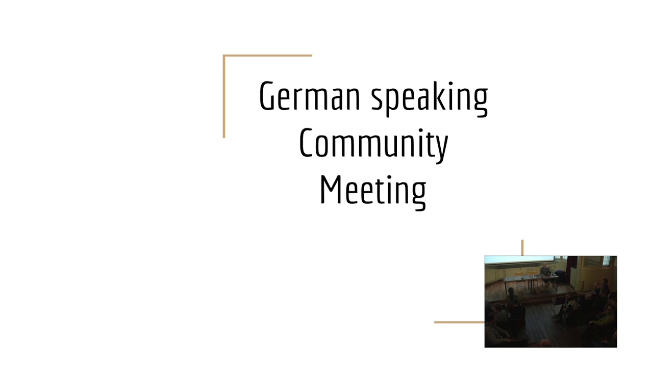 German Community Meeting by Conference 2018