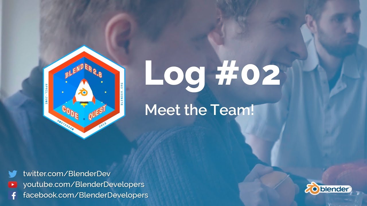 Meet the Team - Code Quest Log #02 - Blender 2.8 by Blender Developers